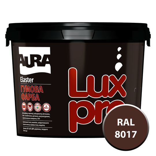 Фарба Aura Luxpro Elaster (RAL 8017 Шоколадно-коричневий) 3,5кг (Е0000001742) - фото