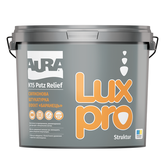 Силіконова штукатурка «Баранець» Aura Luxpro K15 Putz Relief (Е0000002104) - фото