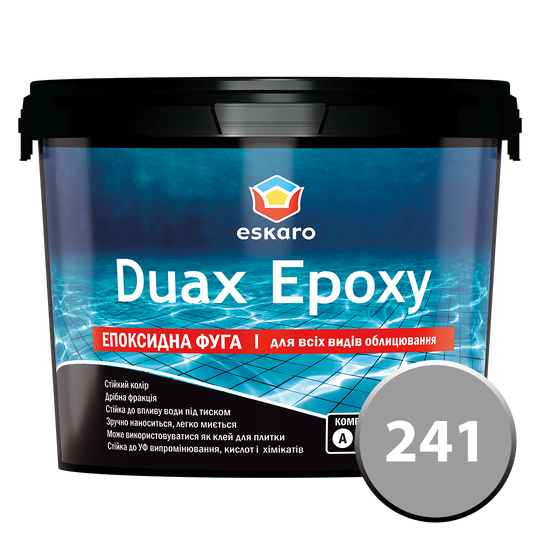 Фуга Duax Epoxy №241 (середньо-сірий) 2 кг (00000044018) - фото