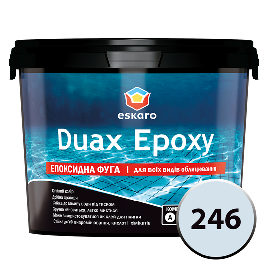 Фуга Duax Epoxy №246 (серебристо-серый) 2 кг (00000044019) - фото