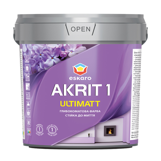 Akrit 1 Ultimatt 0,85л (Біла) (00000044565) - фото