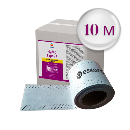 Стрічка гідроізоляційна для кутів та стиків HYDRO TAPE 2К 120 мм (10 м) (Е0000001678) - фото
